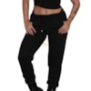 Calça Jogger Feminina Preta com Bolso Moletom Melhor Tecido