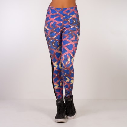Calça Legging Colorida com Telinha na Lateral | Nude1808