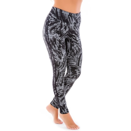 Calça Legging Estampada Cós Duplo Alto | C-34 6024 Calça Legging Estampada Cós Duplo Alto | C-34 6024