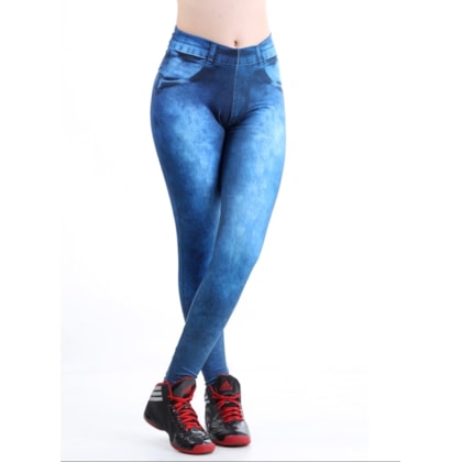 Calça Legging Fake Jeans | lJeans Calça Legging Fake Jeans | lJeans