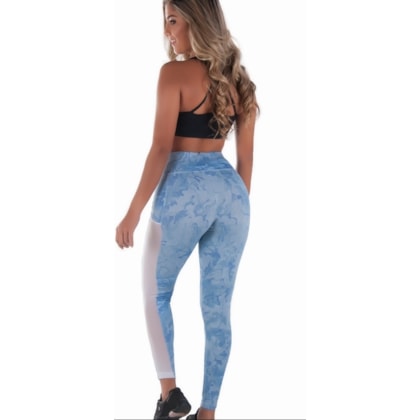 Calça Legging Fitness, estampada e telinha lateral |Lnude Calça Legging Fitness, estampada e telinha lateral |Lnude