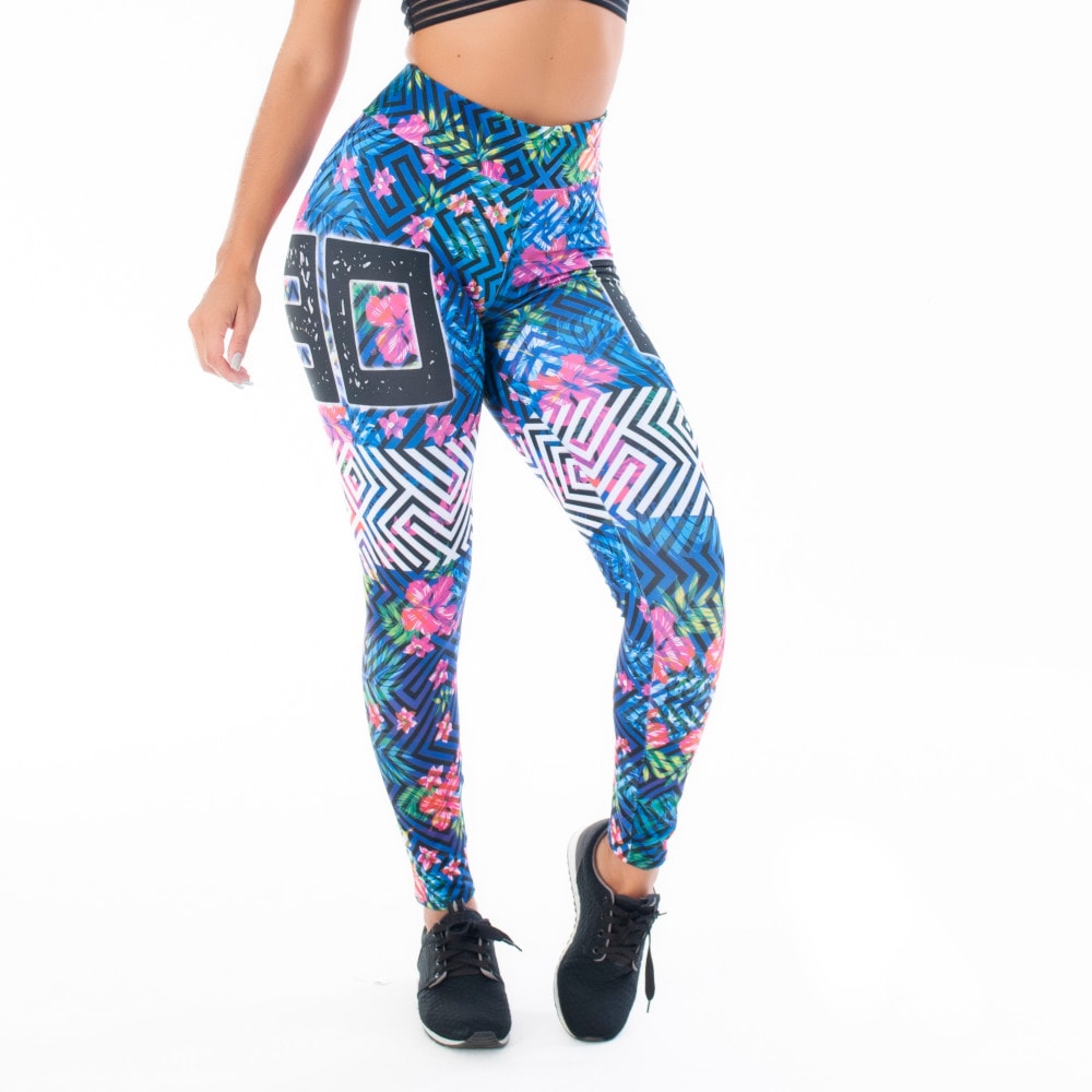 calça legging floral