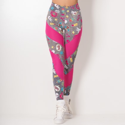 Calça Legging Pink Hello Girls | Hera Calça Legging Pink Hello Girls | Hera