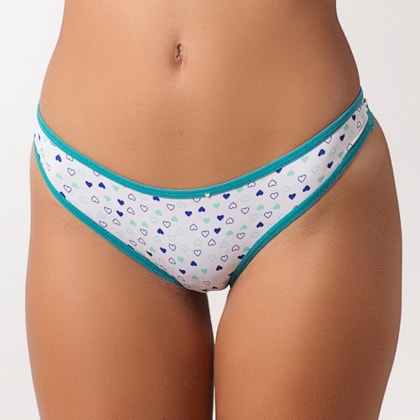 Calcinha Básica Fio em Poliamida Estampada | Camelia 1470 Calcinha Básica Fio em Poliamida Estampada | Camelia 1470
