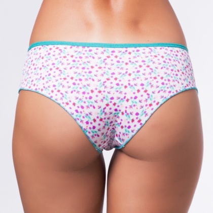 Calcinha Estampada Poliamida Conforto | Raissa 5234 Calcinha Estampada Poliamida Conforto | Raissa 5234