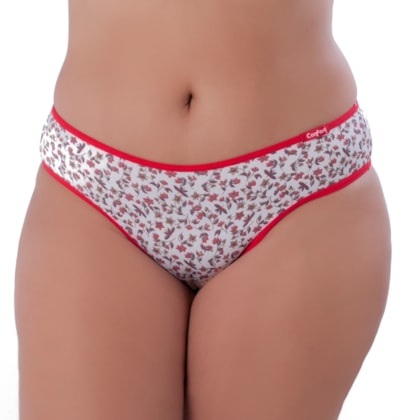 Calcinha Plus em Microfibra Estampadinha | Laura Calcinha Plus em Microfibra Estampadinha | Laura