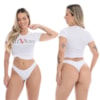 Calcinha Premium Fio Sem Elástico no bumbum em Poliamida | Marju 8071