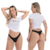 Calcinha Premium Fio Sem Elástico no bumbum em Poliamida | Marju 8071