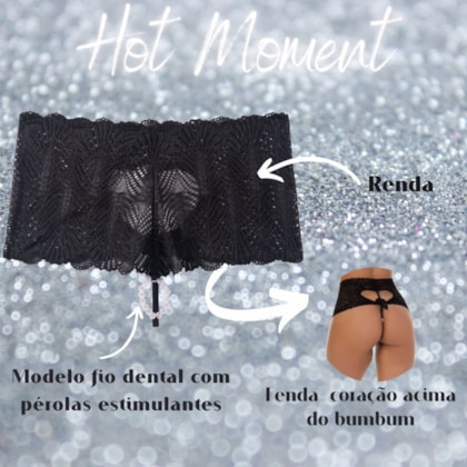 Caleçon Fio Dental Sensual Perolas Estimulantes | 9876