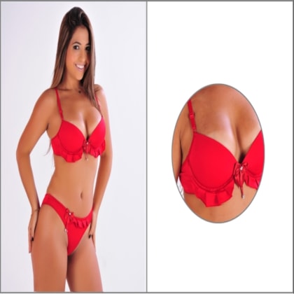 Conjunto Bojo Push-Up com Babadinho | Marcelle 032 Conjunto Bojo Push-Up com Babadinho | Marcelle 032