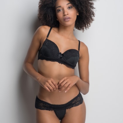 Conjunto de Lingerie Com Renda e Babado | Giseli 20003