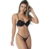 Conjunto de Lingerie Sensual Com bojo e Tanga Fio | Sandra