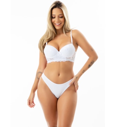 Conjunto de Lingerie Sensual Fio e Renda | Bruna 2655