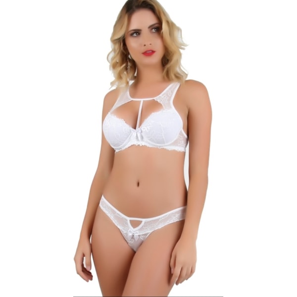 Conjunto High Neck em Poliamida Com Renda | Iza