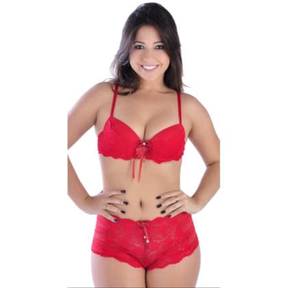 Conjunto Luxo de caleçon em Renda Trissy