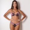 Conjunto Sexy Bojo Push-Up Nadador com Frente Transparente | Kenia 4312