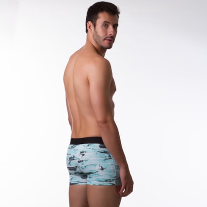 Cueca Boxer Especial com Vivo e Estampada | 26502 Cueca Boxer Especial com Vivo e Estampada | 26502
