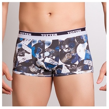 Cueca Boxer Sungão Estampada em Poliamida | Totter 8026 Cueca Boxer Sungão Estampada em Poliamida | Totter 8026