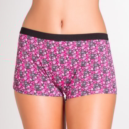 Cueca Shortinho Feminina em Microfibra Confortavel e Estampada | TPM 1015 Cueca Shortinho Feminina em Microfibra Confortavel e Estampada | TPM 1015