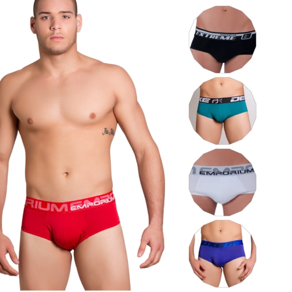 Kit 10 Cueca Slip Normal Basica Tradicional Microfibra | 207