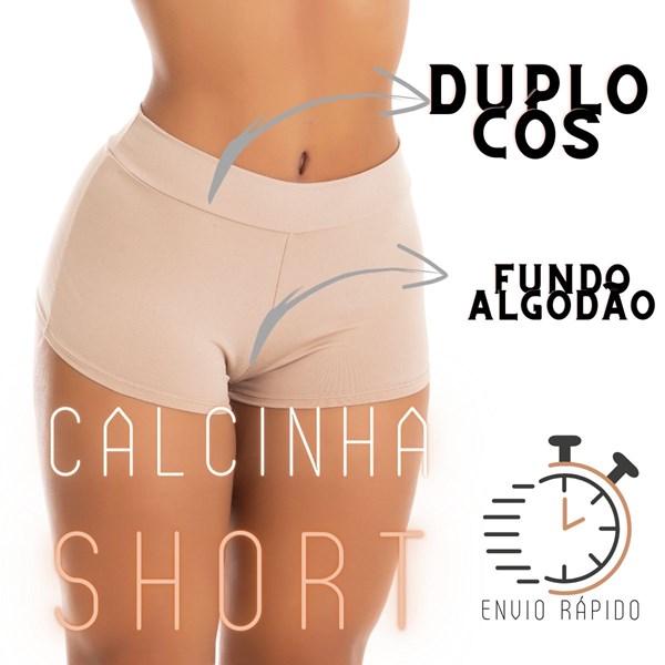 Kit 4 Calcinhas Shorts Cuecas Boxer Feminina Shortinho | 11