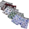 Kit 5 Cuecas Infantil Box Microfibra Cuequinha Boxer 8050