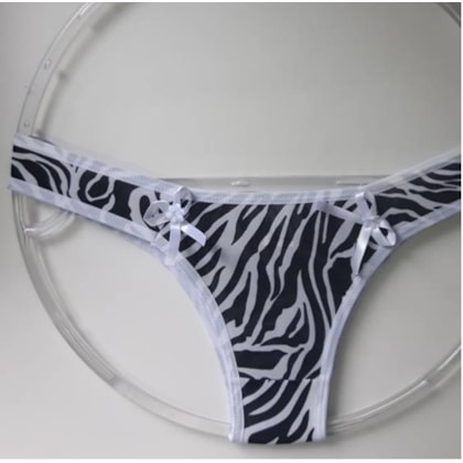 Kit com 05 tangas em liganete estampada | u0001 Kit com 05 tangas em liganete estampada | u0001