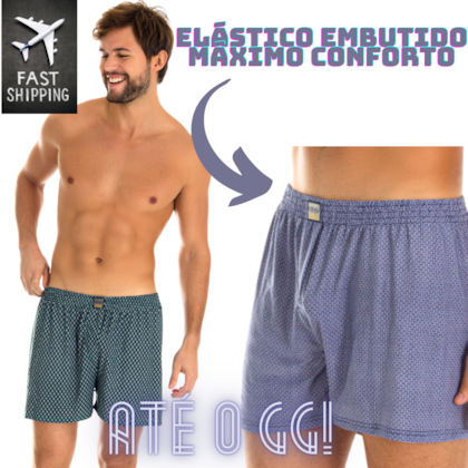 Kit com 3 Cuecas Samba Canção em Liganete Conforto | 3039 Kit com 3 Cuecas Samba Canção em Liganete Conforto | 3039