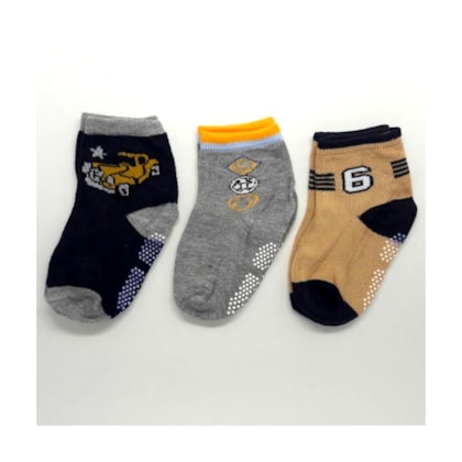 Kit com 3 Meias Infantis Masculina  | Boy's Socks