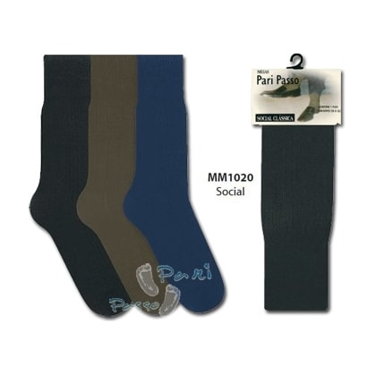 Kit com 3 Meias Social Clássica | PariPasso 1020 Kit com 3 Meias Social Clássica | PariPasso 1020