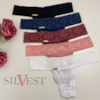 Kit com 5 Calcinhas de Renda Premium  | Tanga Fio Dandara