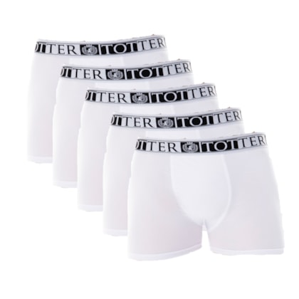 Kit com 5 Cuecas Boxer em Microfibra | Totter Kit 8041