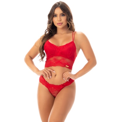 Lingerie Sensual Cropped Duas Alças | Talita 4112 Lingerie Sensual Cropped Duas Alças | Talita 4112