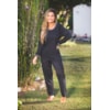 Pijama Confortavel Longo em Malha Suave Lisa | Feminino 177