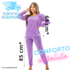 Pijama Confortavel Longo em Malha Suave Lisa | Feminino 177