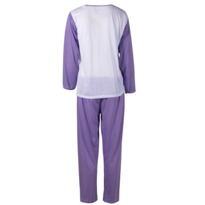 Pijama da Hello Kitty Roxo Feminino Longo de Inverno Malha Pijama da Hello Kitty Roxo Feminino Longo de Inverno Malha