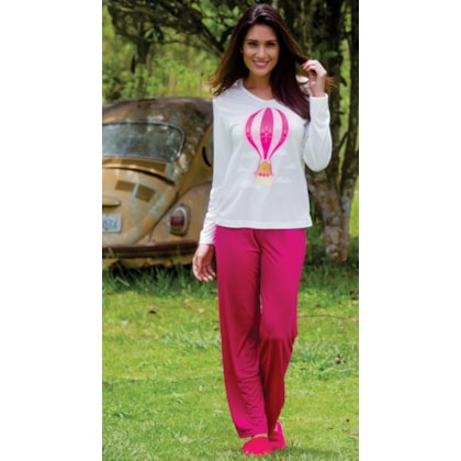 Pijama Feminino em Malha PV Confort | 18114 Pijama Feminino em Malha PV Confort | 18114