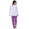 Pijama Manga Longa Feminino em Malha Suave PV | 159