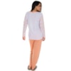 Pijama Manga Longa Feminino em Malha Suave PV | 159
