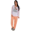 Pijama Manga Longa Feminino em Malha Suave PV | 159
