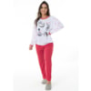 Pijama Manga Longa Feminino em Malha Suave PV | 159
