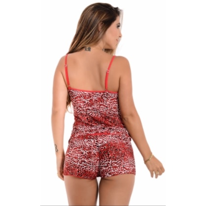 Short Doll Estampado em Liganete com Renda | Anita