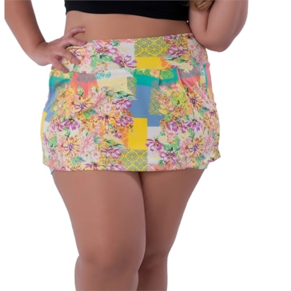 Short Saia em Suplex estampado 100057 Short Saia em Suplex estampado 100057