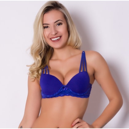 Sutiã Bojo Strappy em renda com tres tiras | sCris Sutiã Bojo Strappy em renda com tres tiras | sCris