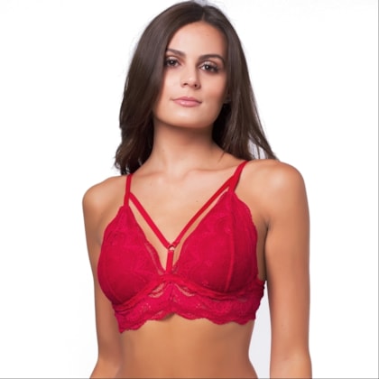 Sutiã Especial Strappy Bra Sem Bojo em Renda | 1410 Sutiã Especial Strappy Bra Sem Bojo em Renda | 1410