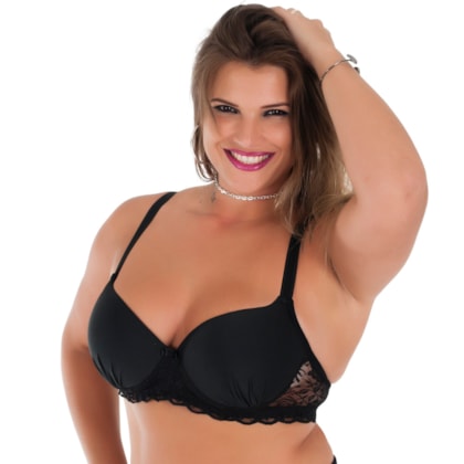 Sutiã Feminino Plus Size Alças Retrateis | Nara 1669 Sutiã Feminino Plus Size Alças Retrateis | Nara 1669