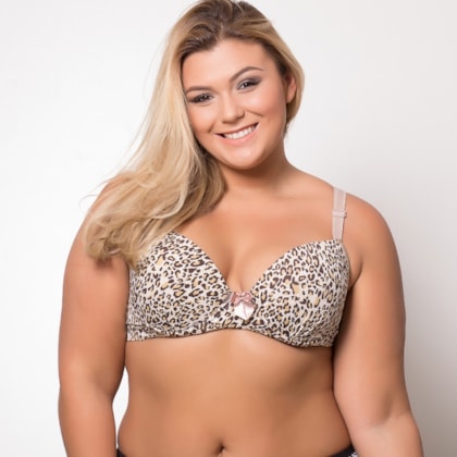 Sutiã Plus Size Básico Estampadinho | 2043