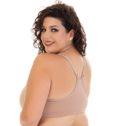 Sutia Plus Size Básico Nadador e fecho Frontal | Bojo Extra Sutia Plus Size Básico Nadador e fecho Frontal | Bojo Extra