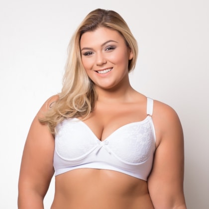 Sutiã Plus Size Básico Reforçado com Renda | Lara 720 Sutiã Plus Size Básico Reforçado com Renda | Lara 720