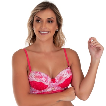 Sutiã Reforçado Com Renda Sublimada | Desejo Secreto 1568 Sutiã Reforçado Com Renda Sublimada | Desejo Secreto 1568